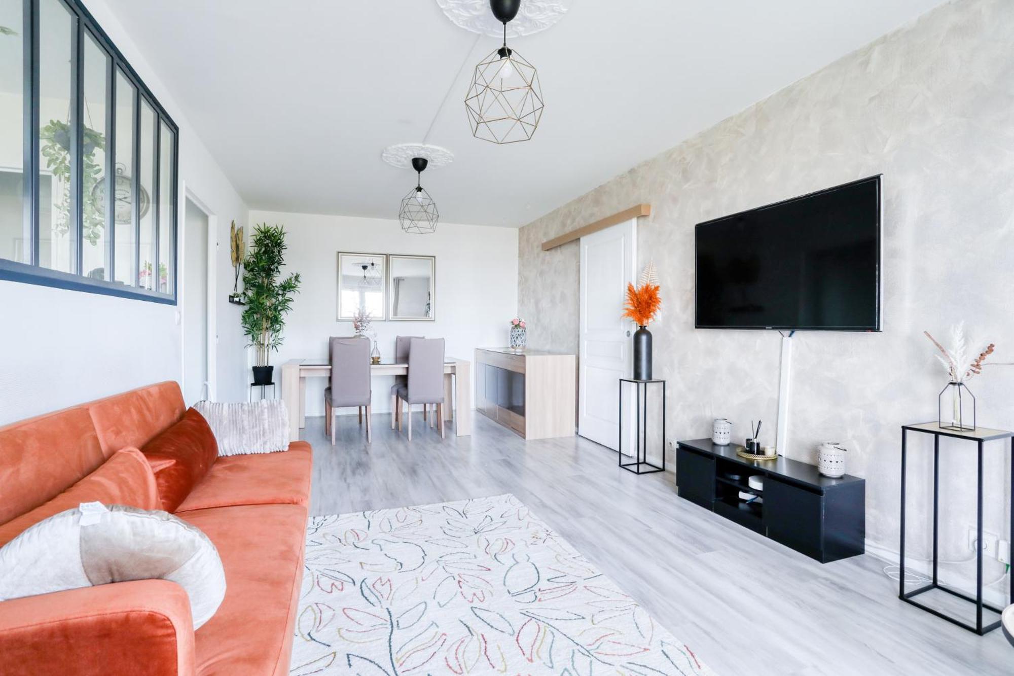 Le Warm Cocon - Spacieux T3 - 5 Personnes - Wifi Et Parking Rosny-sous-Bois Exterior photo